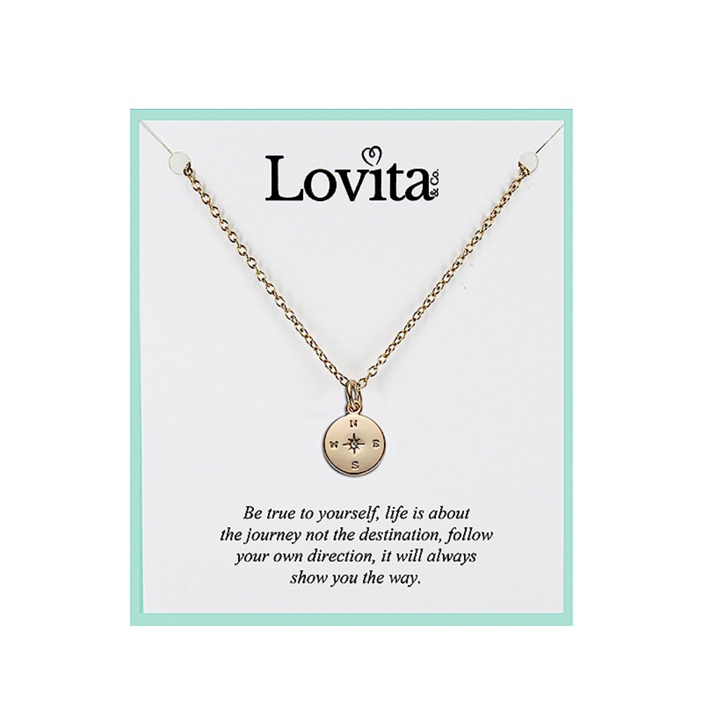 Never Lost Necklace in Gold by LOVITA